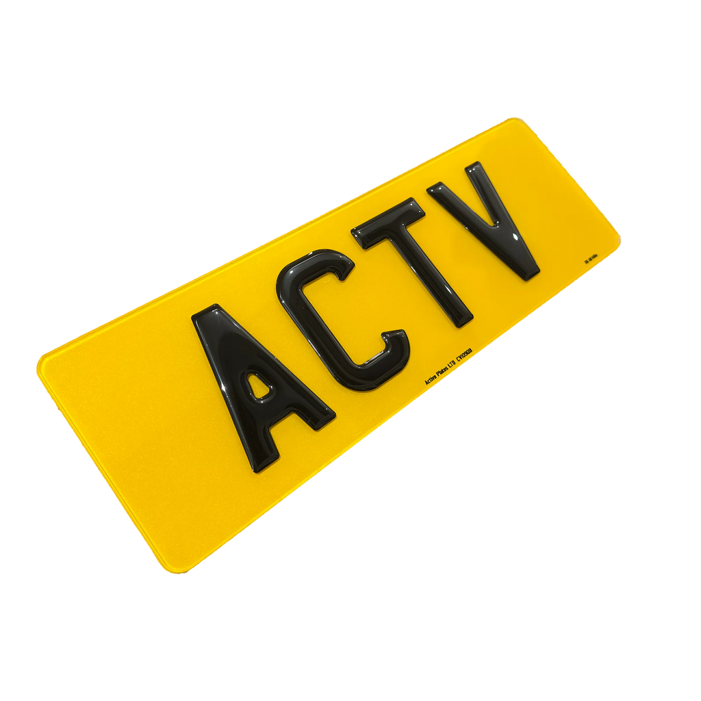 3D Gel Number Plates