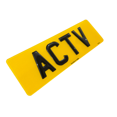 3D Gel Number Plates